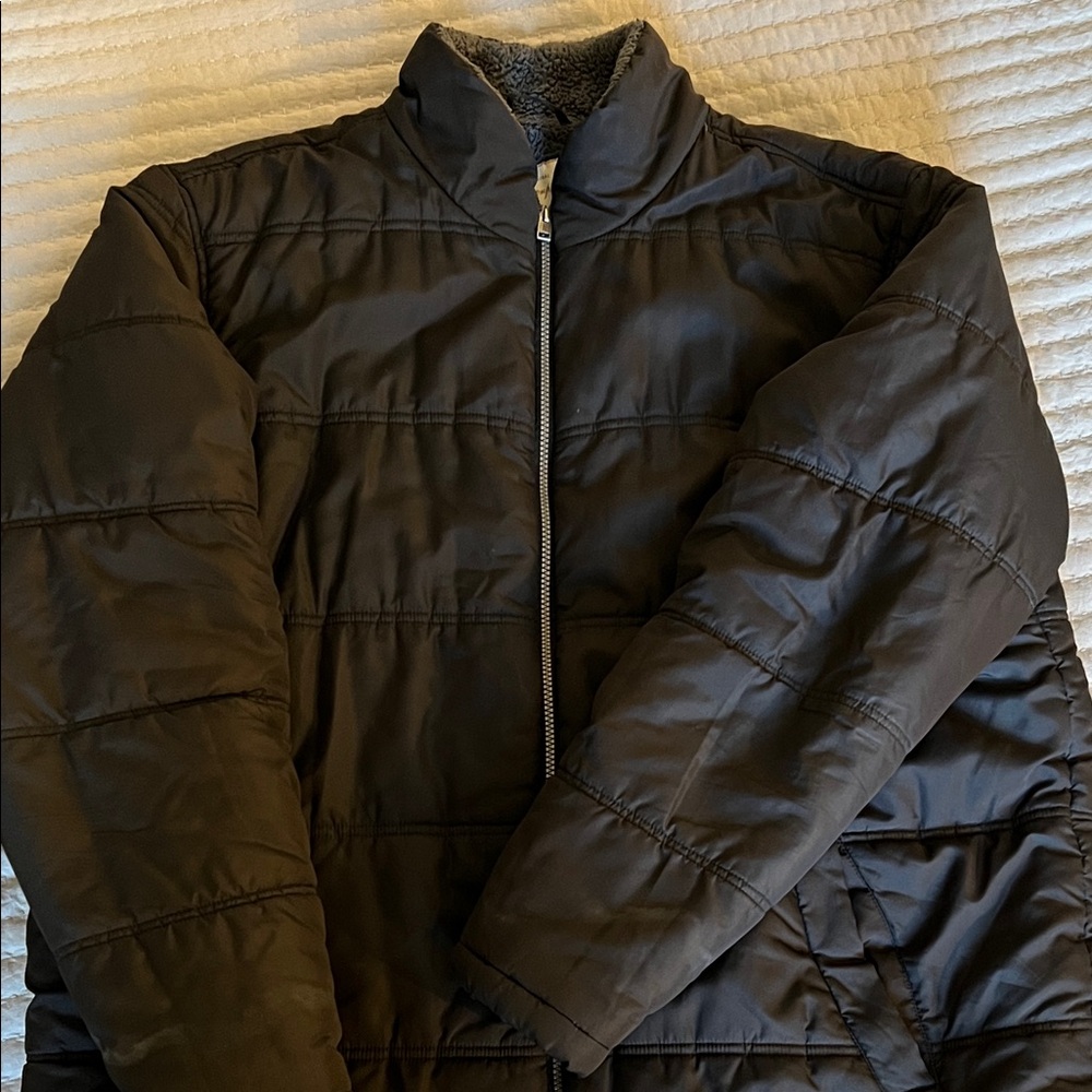 Men's Black Quilted Jacket